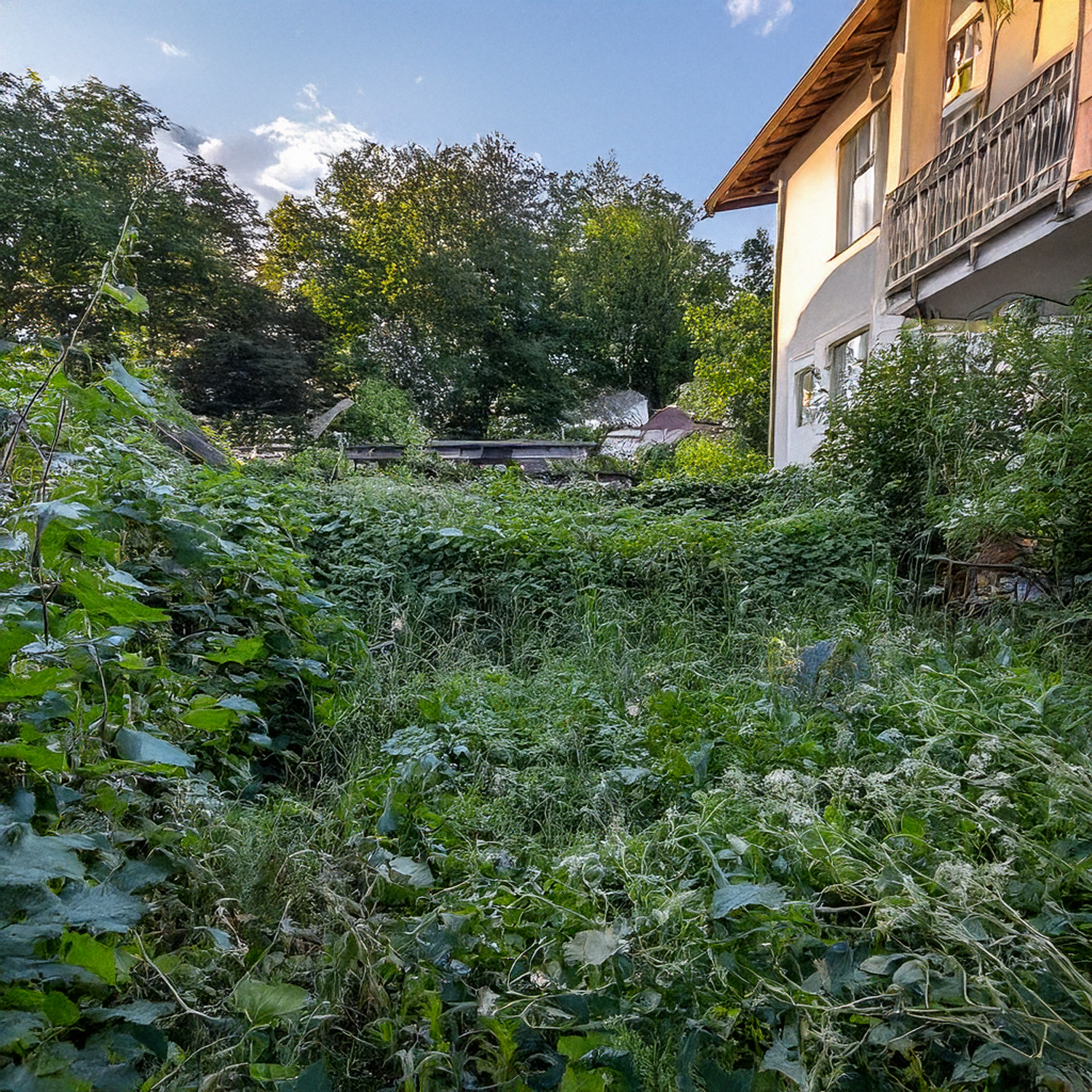Verwilderter Garten