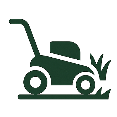rasen mäht der Gartenbarbier